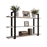 Raftul triplu din metal de pin loft