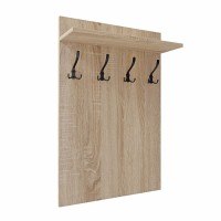 Cuier de perete vertical - Stejar Sonoma - Pentru haine