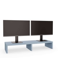 Suport dublu pentru monitor - Albastru