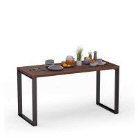 Masa de bucătărie cu picioare metalice - Wenge