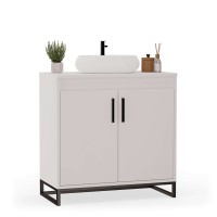Mobilier de baie sub chiuvetă - Albă