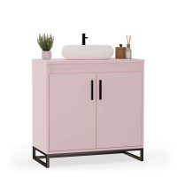 Mobilier de baie sub chiuvetă - Roz