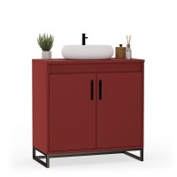 Mobilier de baie sub chiuvetă - Roșu