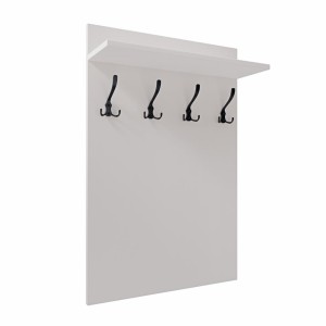 Cuier de perete vertical - Alb - Pentru haine