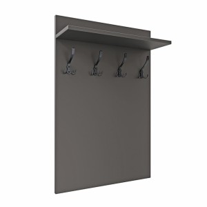 Cuier de perete vertical - Negru - Pentru haine