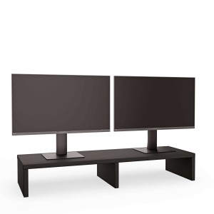 Suport dublu pentru monitor - Negru