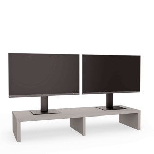 Suport dublu pentru monitor - Gri
