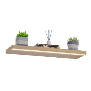 Raft suspendat LED - Stejar de piatră