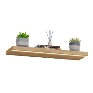 Raft suspendat LED - Stejar auriu