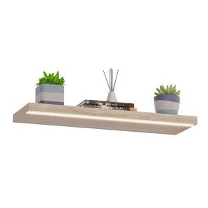 Raft suspendat LED - Stejar Sonoma