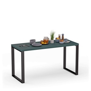 Masa de bucătărie cu picioare metalice - Verde