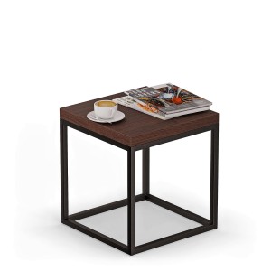 Masa de cafea din metal - Wenge