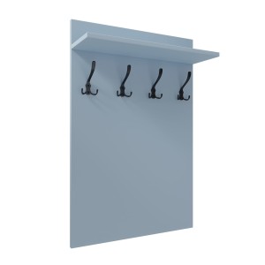 Cuier de perete vertical - Albastru - Pentru haine