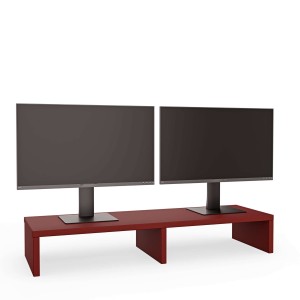 Suport dublu pentru monitor - Roșu