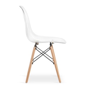 Krzesło skandynawskie przezroczyste