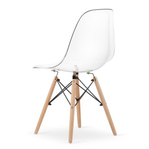 Krzesło skandynawskie przezroczyste