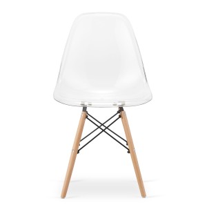 Krzesło skandynawskie przezroczyste