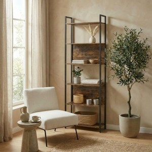 Regał Ivo rustykalny brąz