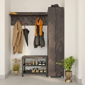 Wieszak poziomy - beton rdzawy