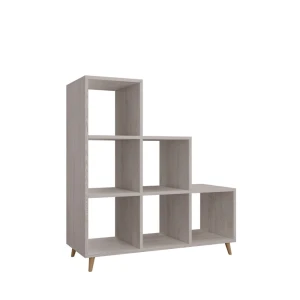 Regał skandynawski schodkowy sosna