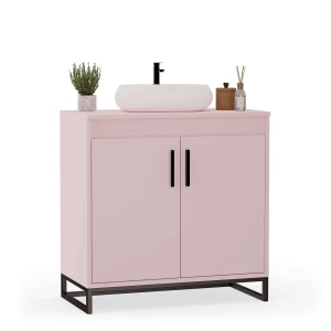Mobilier de baie sub chiuvetă - Roz