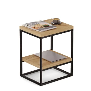 Masa metalică - Stejar auriu