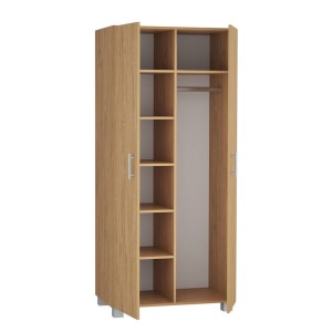 Szafa z drążkiem i sześcioma półkami