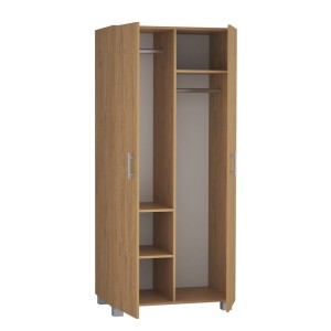 Szafa z dwoma drążkami i trzema półkami