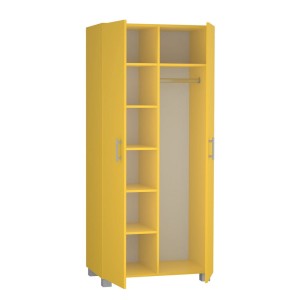 Szafa z drążkiem i sześcioma półkami