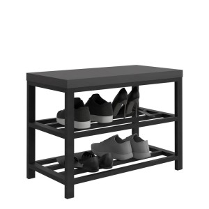 Suport metalic pentru pantofi - Negru