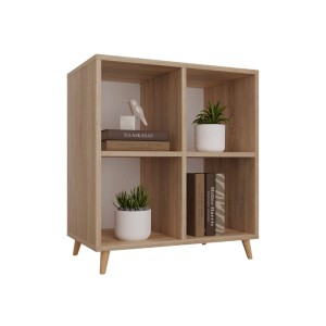 Bibliotecă scandinavă cub stejar sonoma - colecția SCANDI