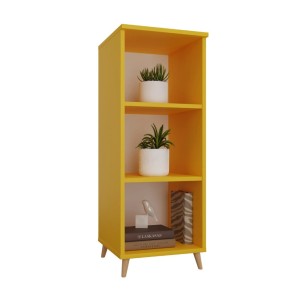 Bibliotecă scandinavă triplă galbenă - colecția Scandi