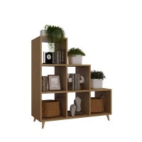 Bibliotecă scandinavă în trepte din stejar piatră - Colecția Scandi