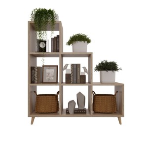 Regał skandynawski schodkowy dąb sonoma (3).jpg