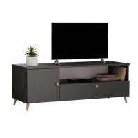 Comodă TV neagră - Colecția Scandi