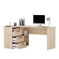 Birou școlar colț Aga - Stejar Sonoma