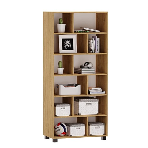 Regał z pólkami Marek dąb kamienny-yrke.jpg