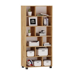 Raft cu polite Marek - Stejar auriu