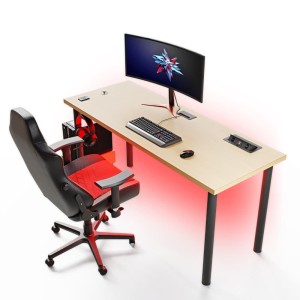 Birou de gaming - lemn de fag