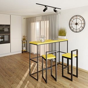 stolik barowy do kuchni-żółty-.jpg