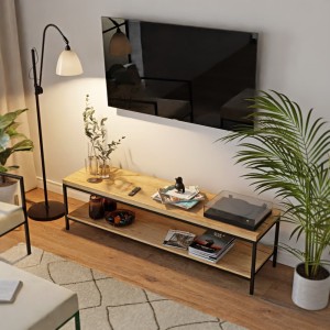 Stolik rtv loft dąb złoty - salon rzut.jpg