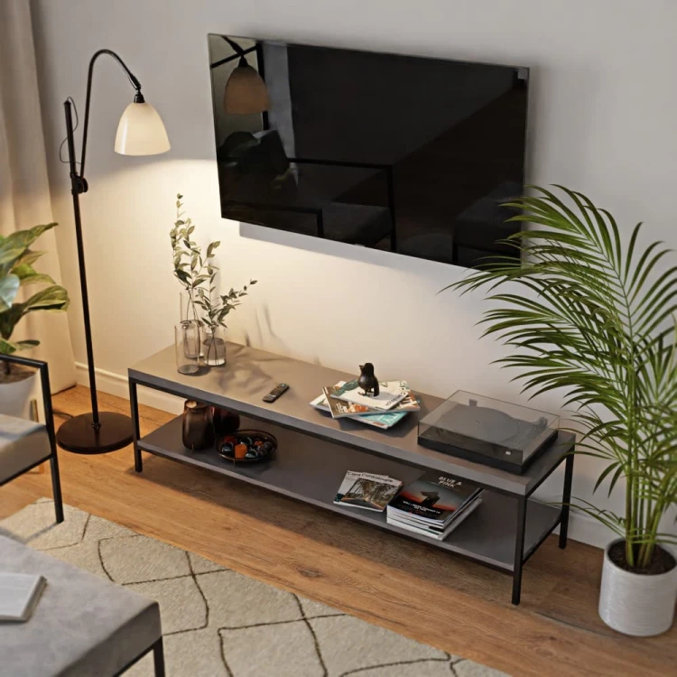 Stolik rtv loft grafit - salon - rzut.jpg