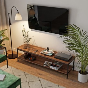 Stolik rtv loft orzech - salon - bok.jpg