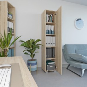 Szafa biurowa pojedyncza - dąb sonoma-.jpg