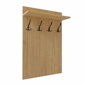 Cuier de perete vertical - Stejar de piatră - Pentru haine