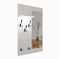 Cuier cu oglindă LED - Pin