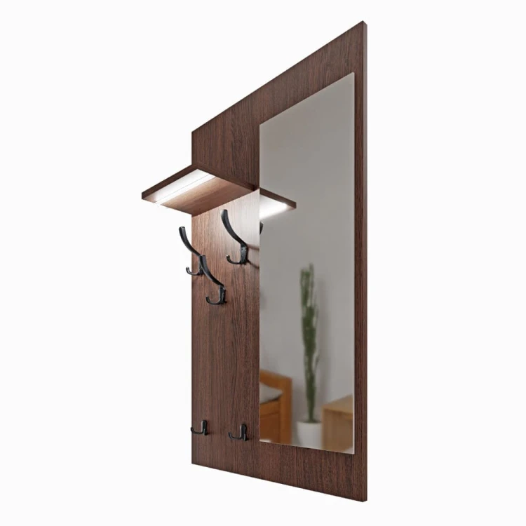 Wieszak z lustrem LED wenge.jpg