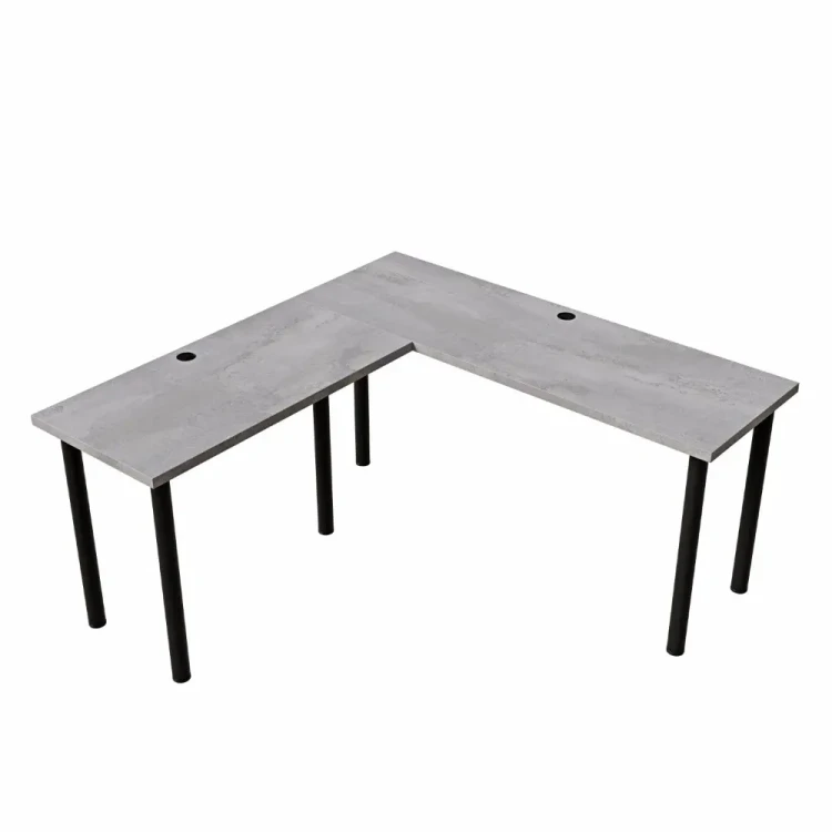 Biurko narożne lewe - beton -yrke.webp
