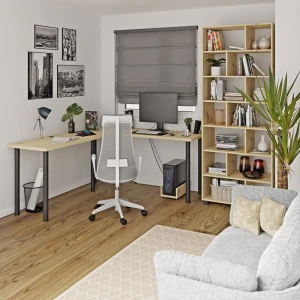 Biurko narożne - dąb artisan - wizualizacja.webp