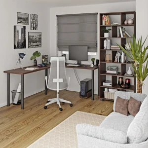 Biurko narożne - wenge  - wizualizacja.webp